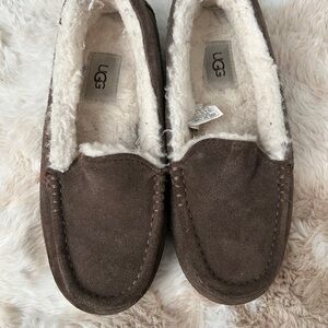 UGG Chocolate Suede Slippers